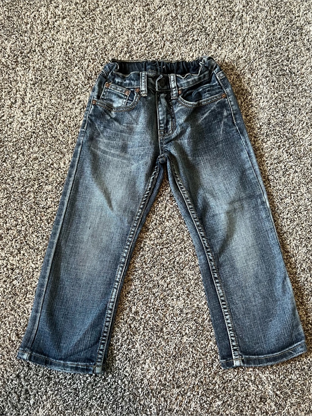 Toddler Blue Denim Jeans - Classic Straight Fit